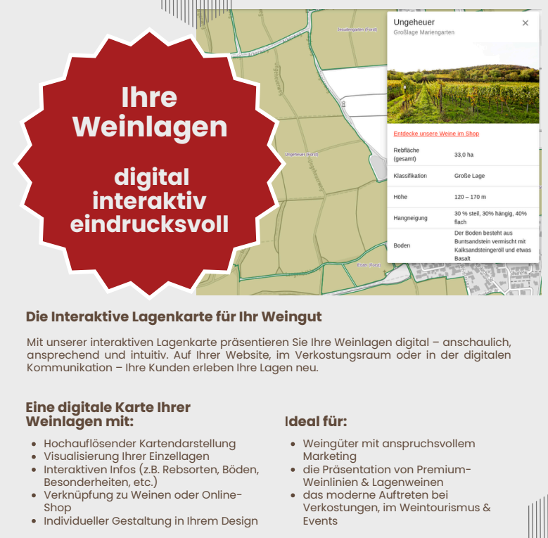 Screenshot Interaktive Lagenkarte